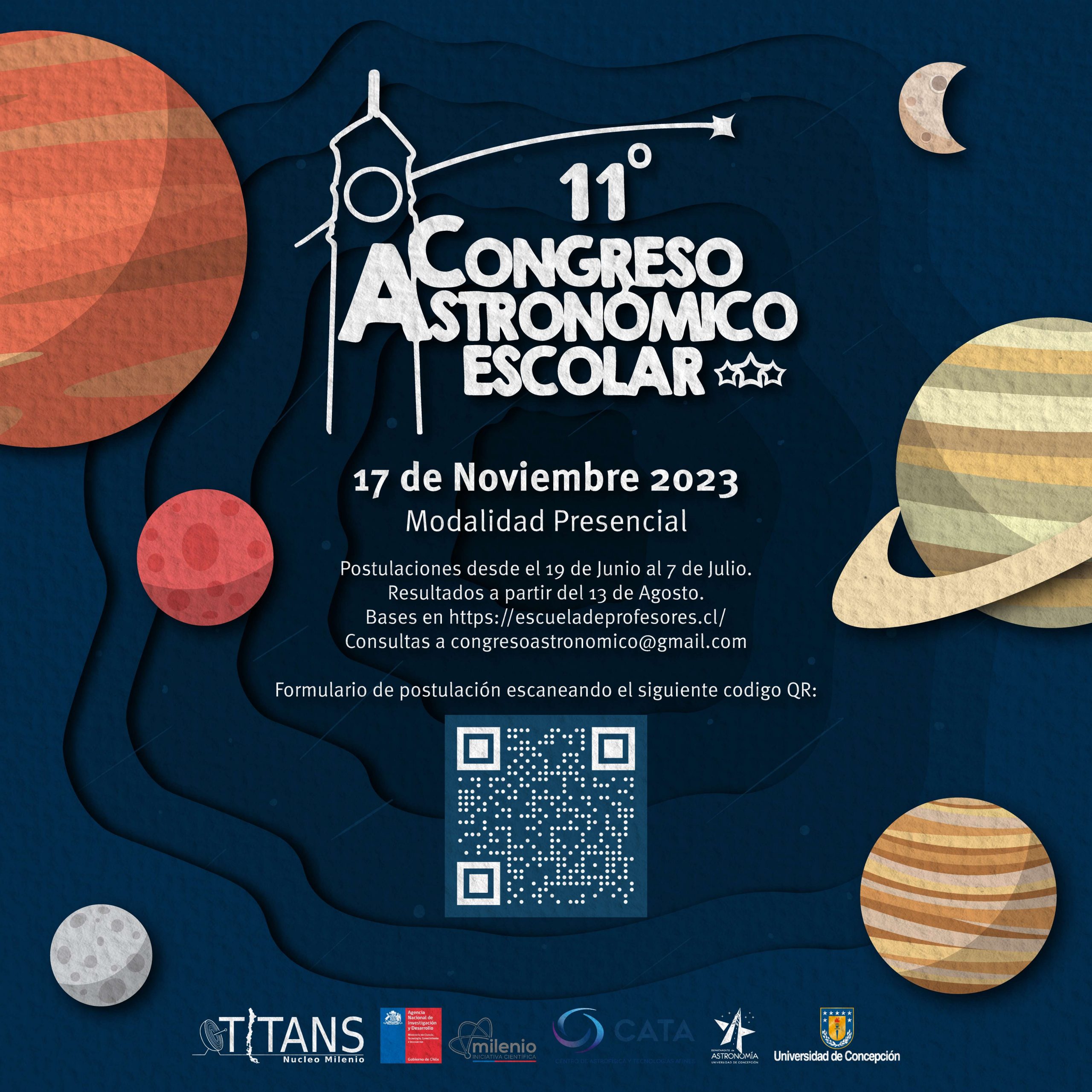 Congreso Astronómico Escolar abrió postulaciones