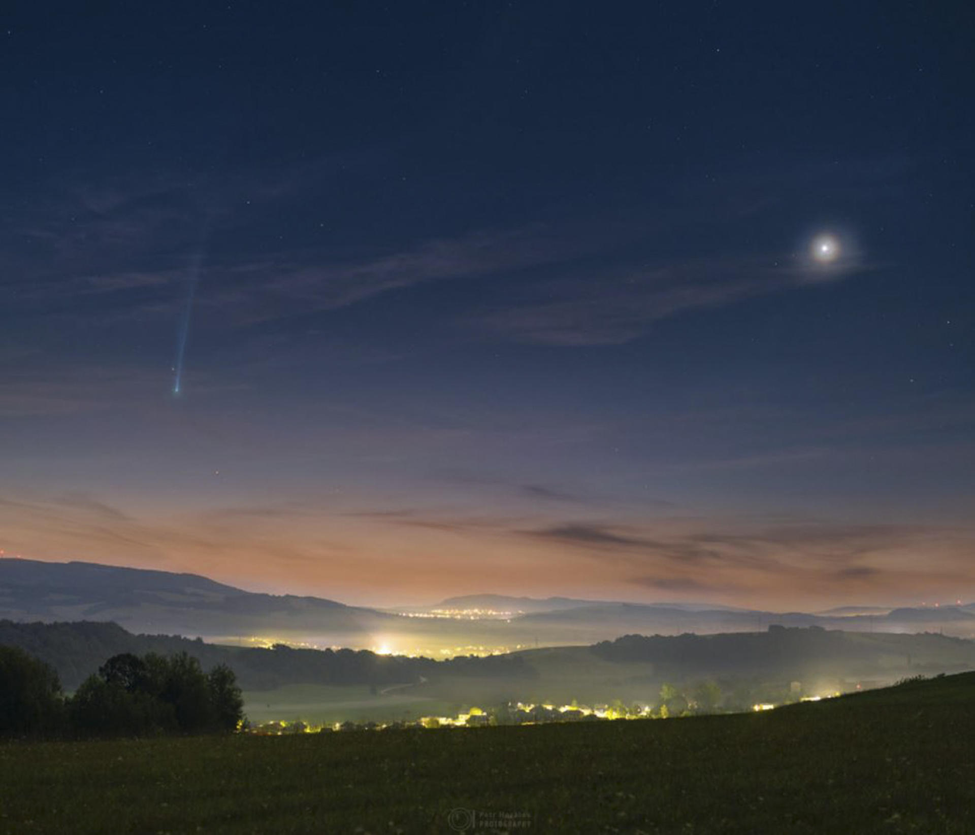 El domingo será el mejor día para ver el cometa Nishimura