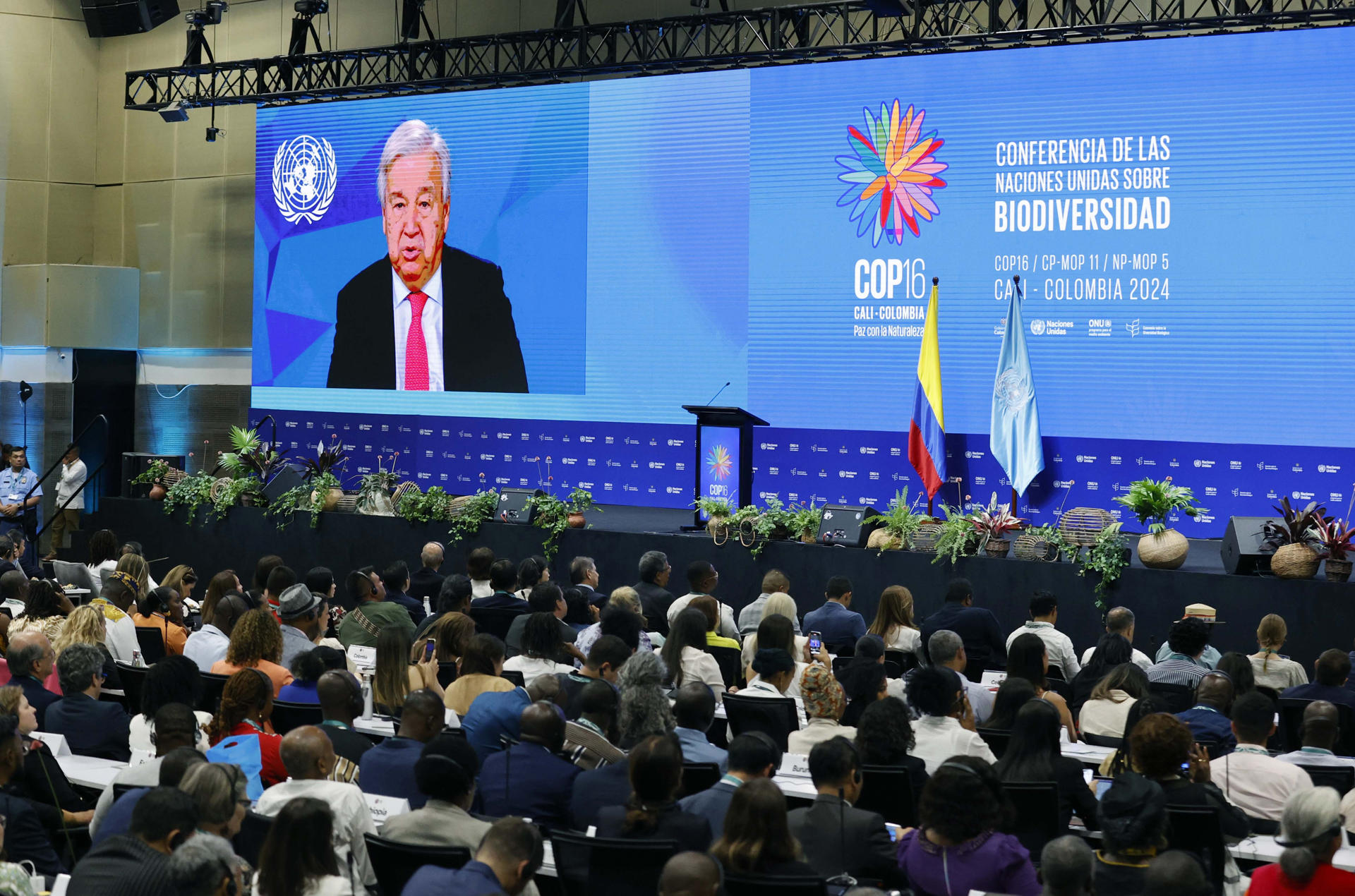 António Guterres pide «pasar de las palabras a los hechos» en la COP16