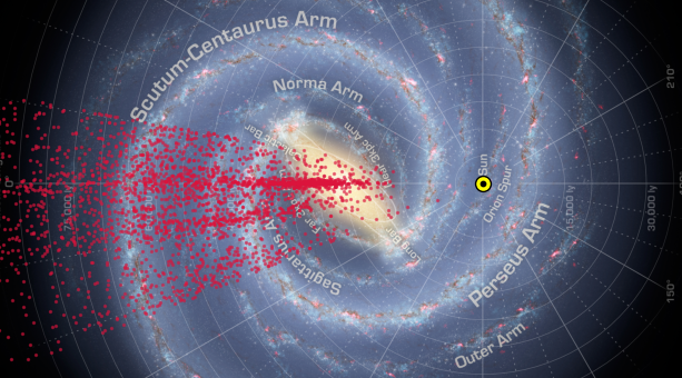 Astrónomos chilenos crean mapa de estrellas 'Mira' que cubre la mitad de la galaxia